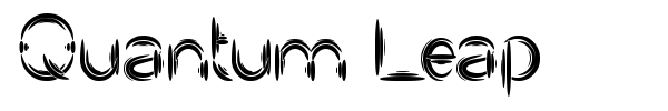Quantum Leap font preview